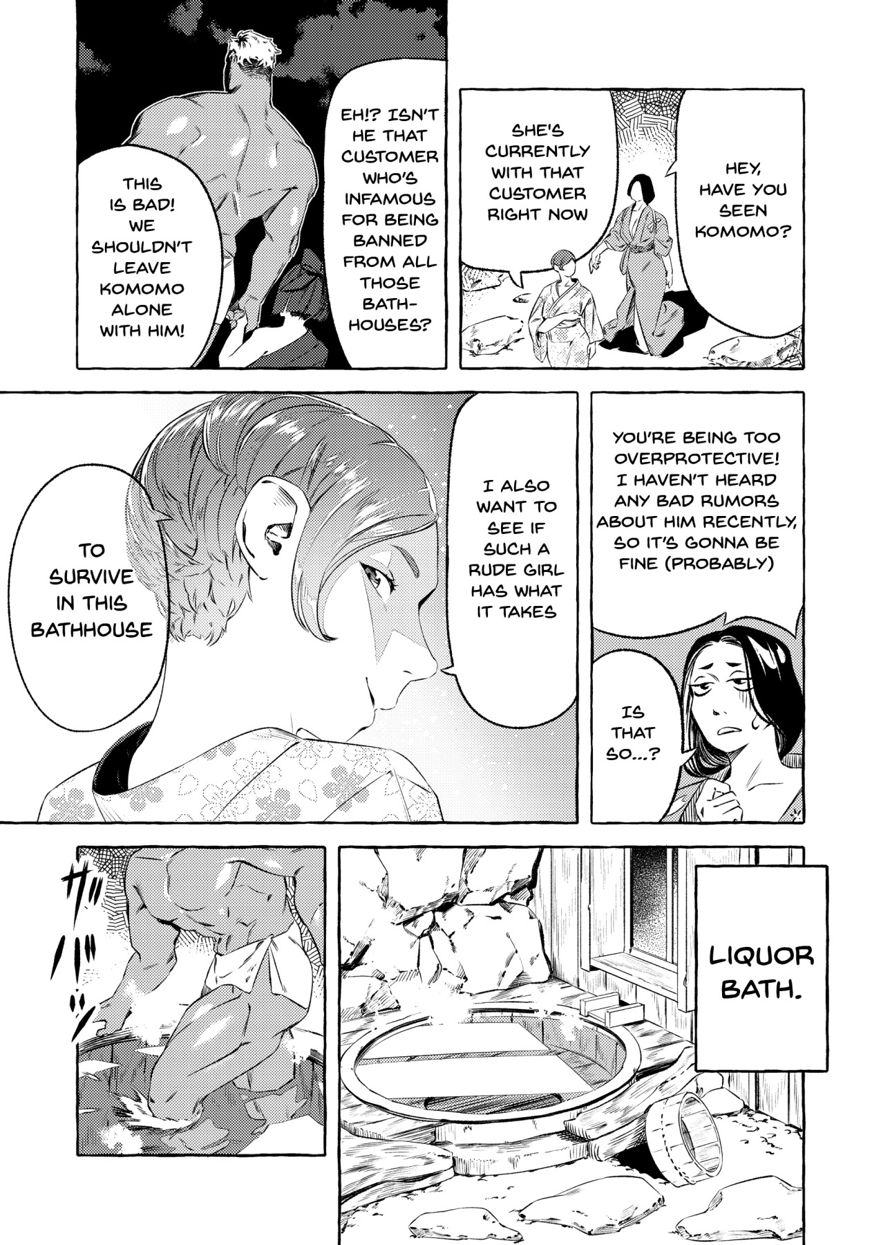 Hentai Manga Comic-The New Bathhouse Prostitute And A Problematic Customer-Read-13